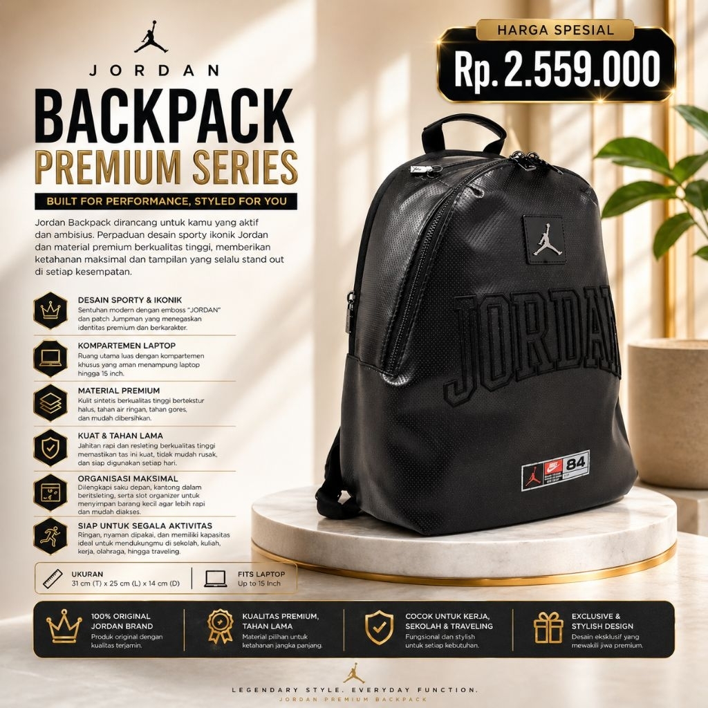 Backpack monogram jordan leather limited edition
