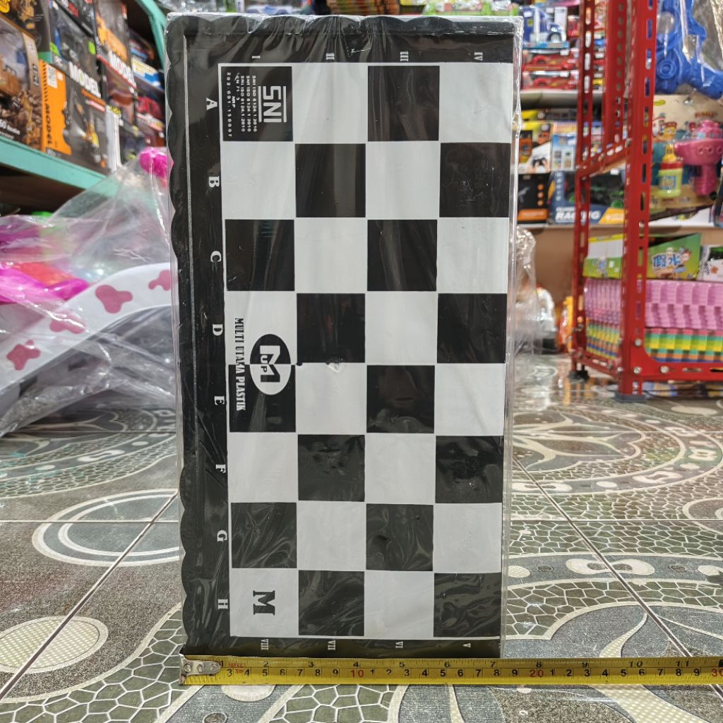 Papan Catur Lipat Plasti/Kayu Ches Board UNIK.99
