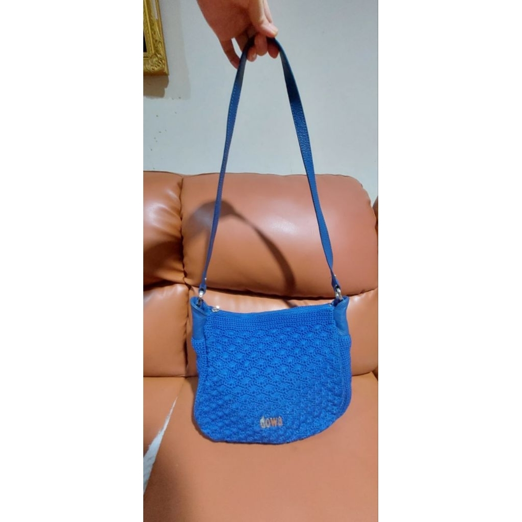 Tas Rajut Dowa tas dowa fashion wanita tas wanita tas selempang bag dowa original (prelove)
