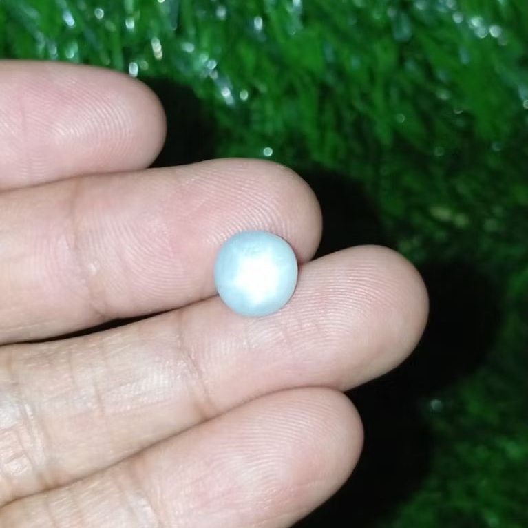 Batu permata natural star blue sapphire burma + Memo GLI