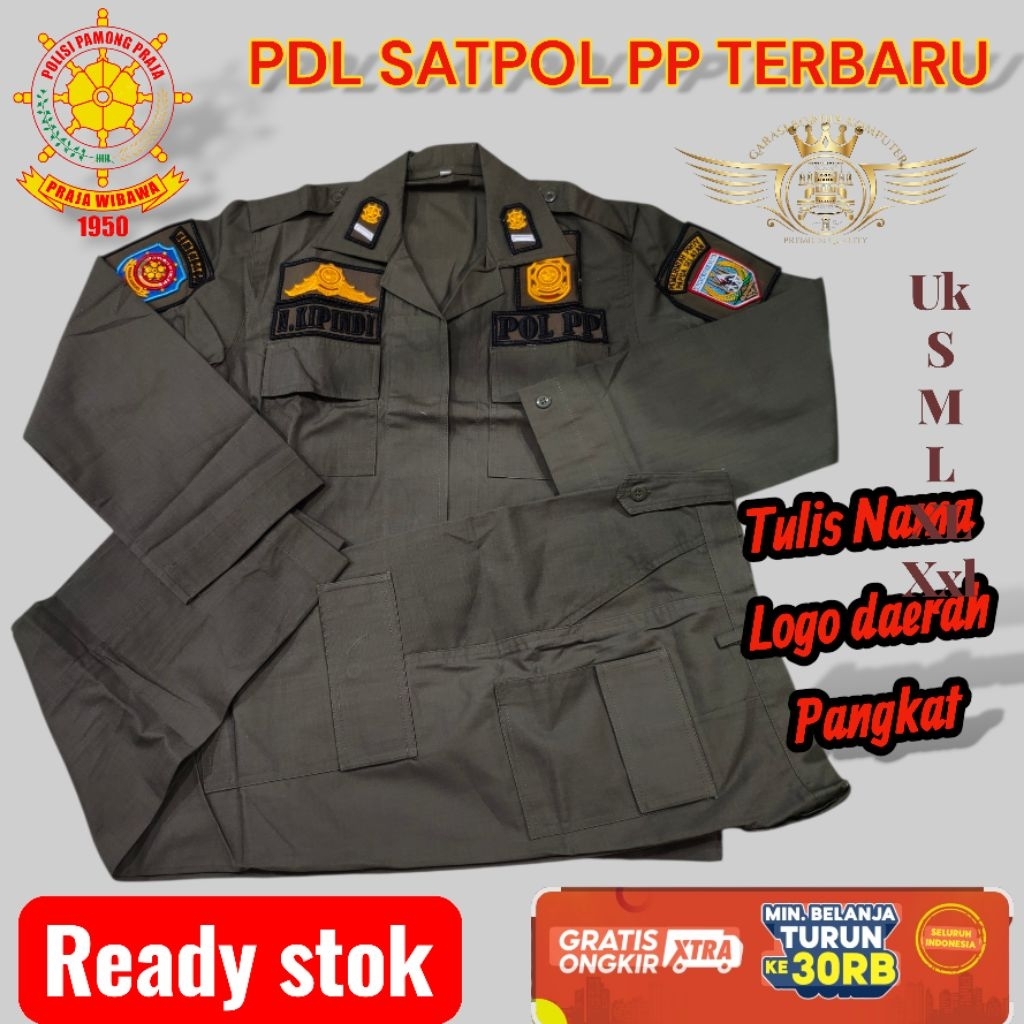 PROMOOO,,, PDL SATPOL PP | POL PP TERMURAH PLUS BORDIR TIMBUL