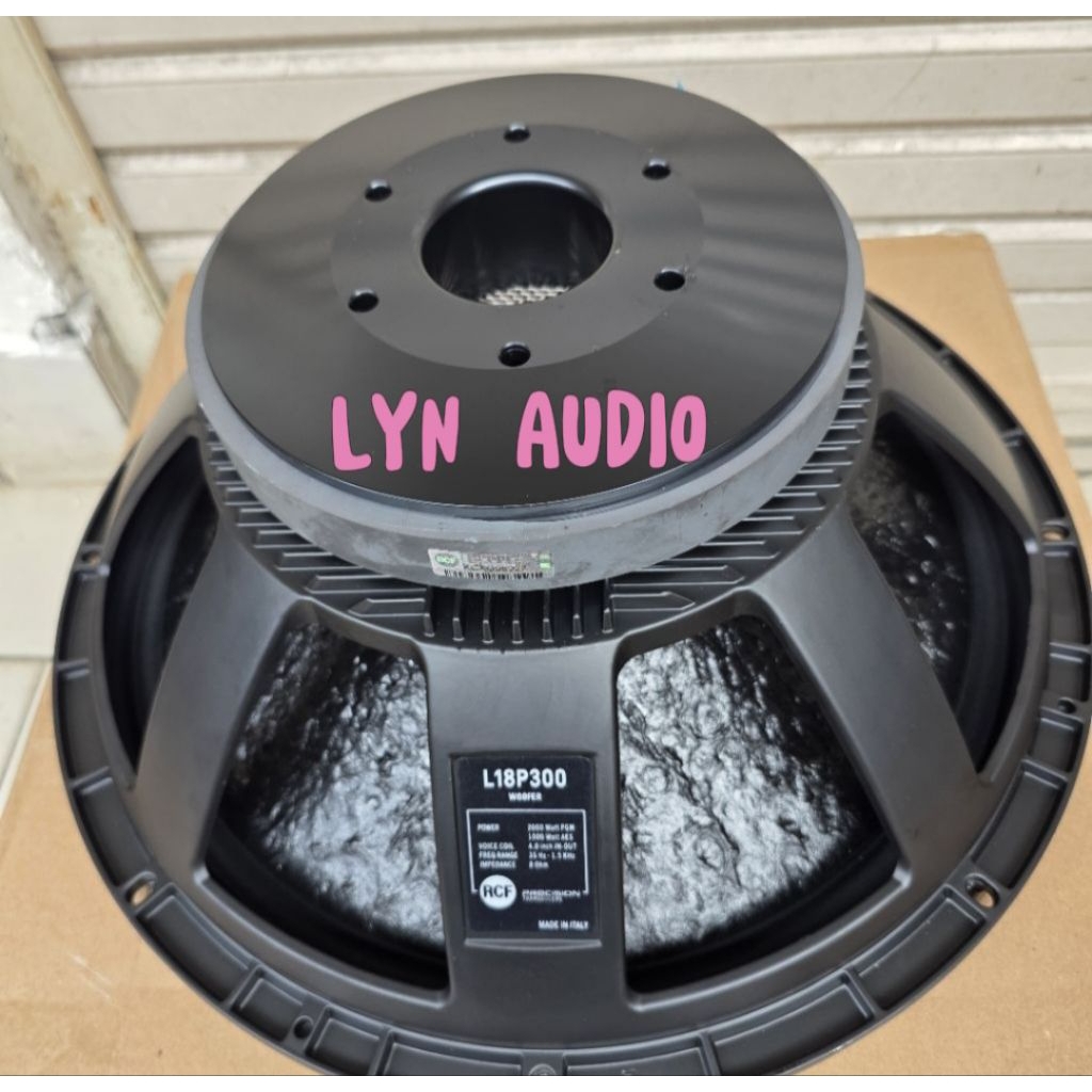 SPEAKER SUBWOOFER RCF 18 INCH L18P300 VC 4 INCH COATING LUAR DALAM 18P300