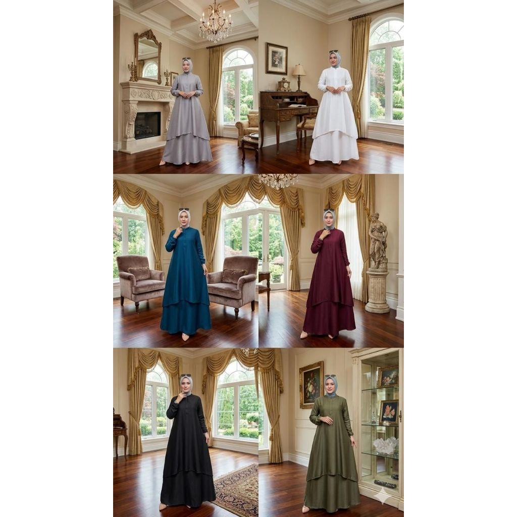Setelan baju rok model malaysia/baju malaysia/gamis malaysia