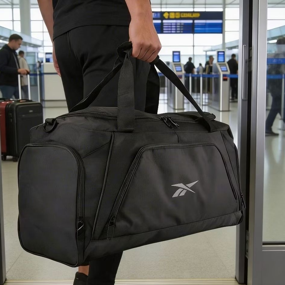 Tas Duffel Gym Travel Besar Rbk Ben Duffle Gym Travel Bag Unisex (ada tempat sepatu)