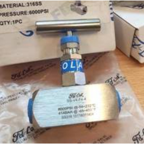 Needle Valve 3/4 inch 6000 psi SS 316 FD-LOK