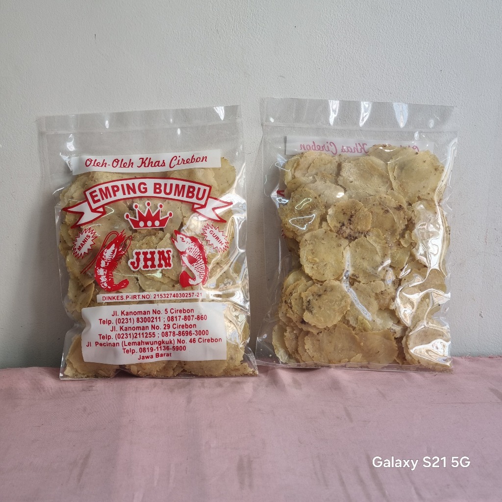 Emping Bumbu Manis Tipis - Emping Bumbu Tipis Mentah