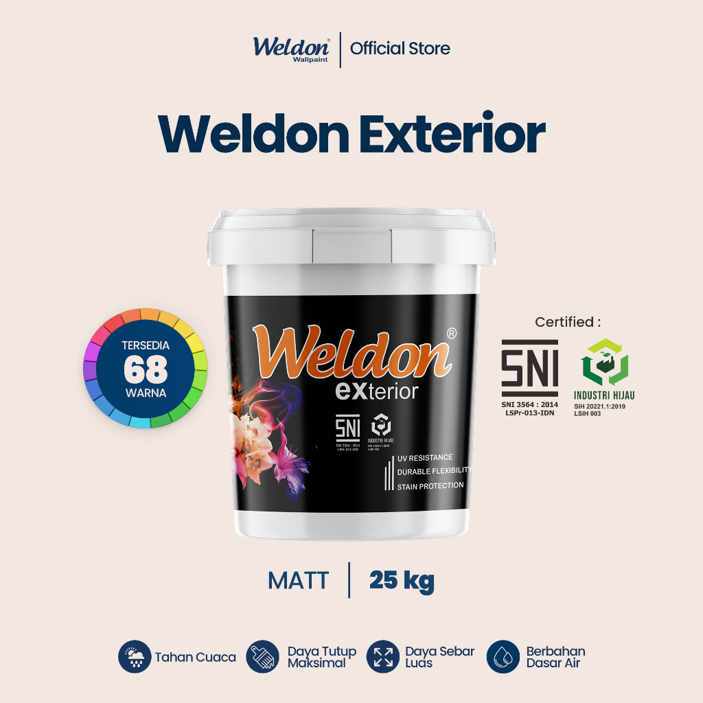 Weldon Exterior - Cat Tembok Exterior (25kg)