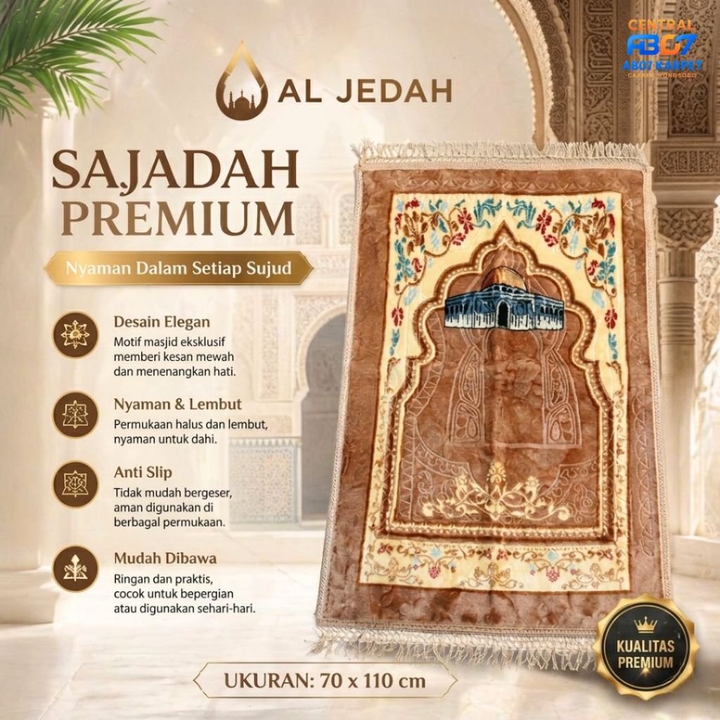 Sajadah Premium Al Jeddah – Nyaman Dalam Setiap Sujud