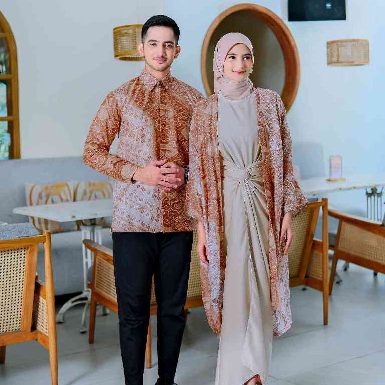 Diana Butik - COUPLE OUTER DYANA SET LONG INNER | Couple Batik Kondangan | Outer Batik