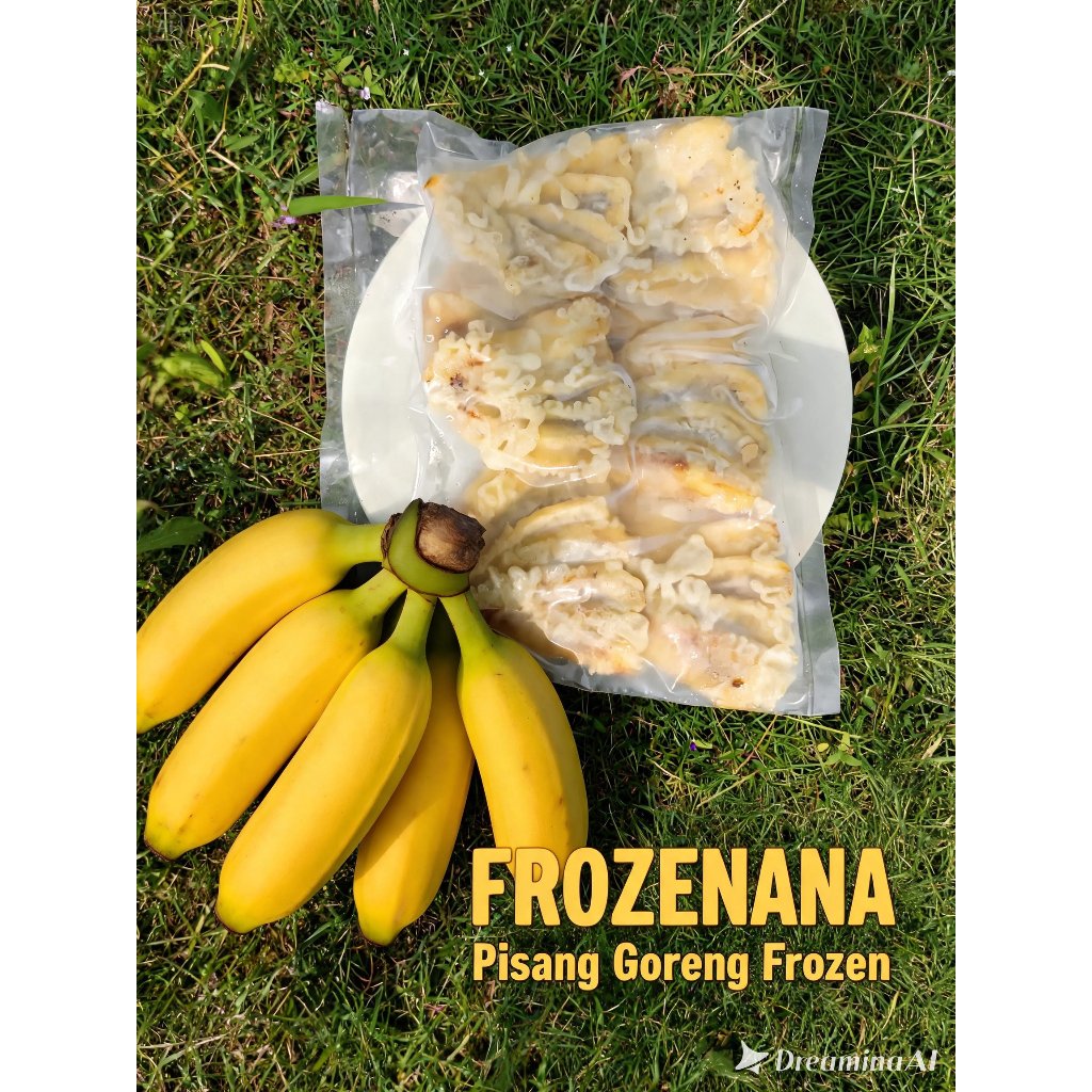 FROZENANA Pisang Goreng Beku Pisang Goreng Wijen Pisang Goreng Kipas Frozen Praktis Nikmat Tanpa Bah