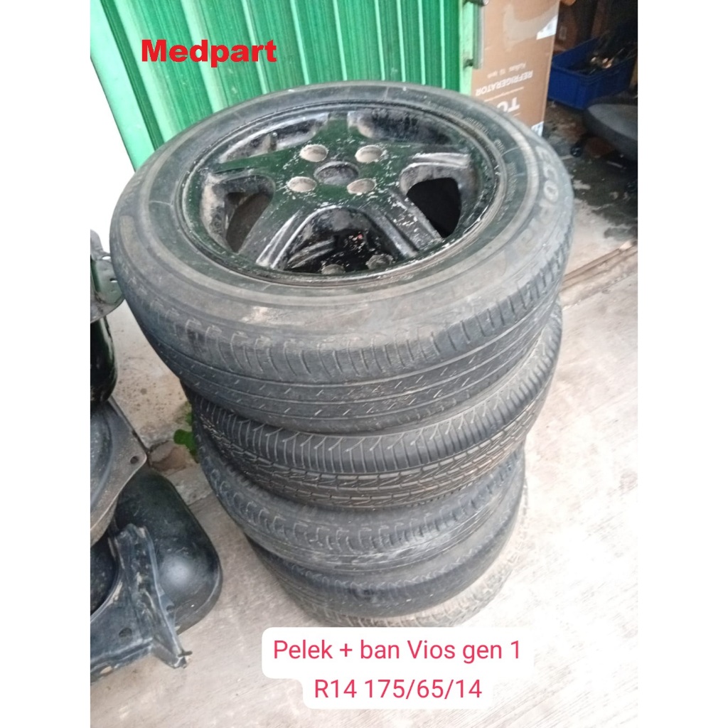 Velg Pelek Racing Plus Ban Toyota Vios Gen 1 17565R14 Copotan Original Garansi