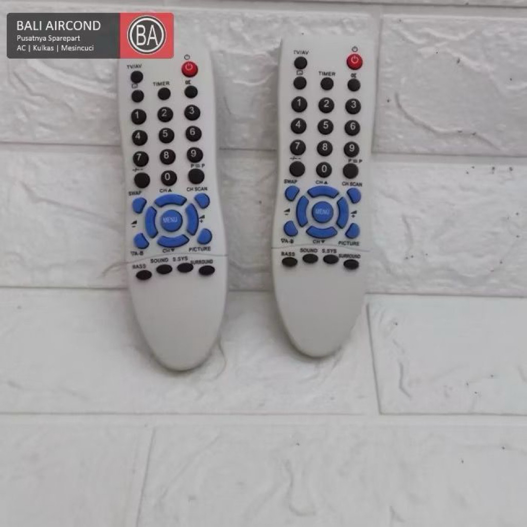 remote tv tabung sanyo oval slim