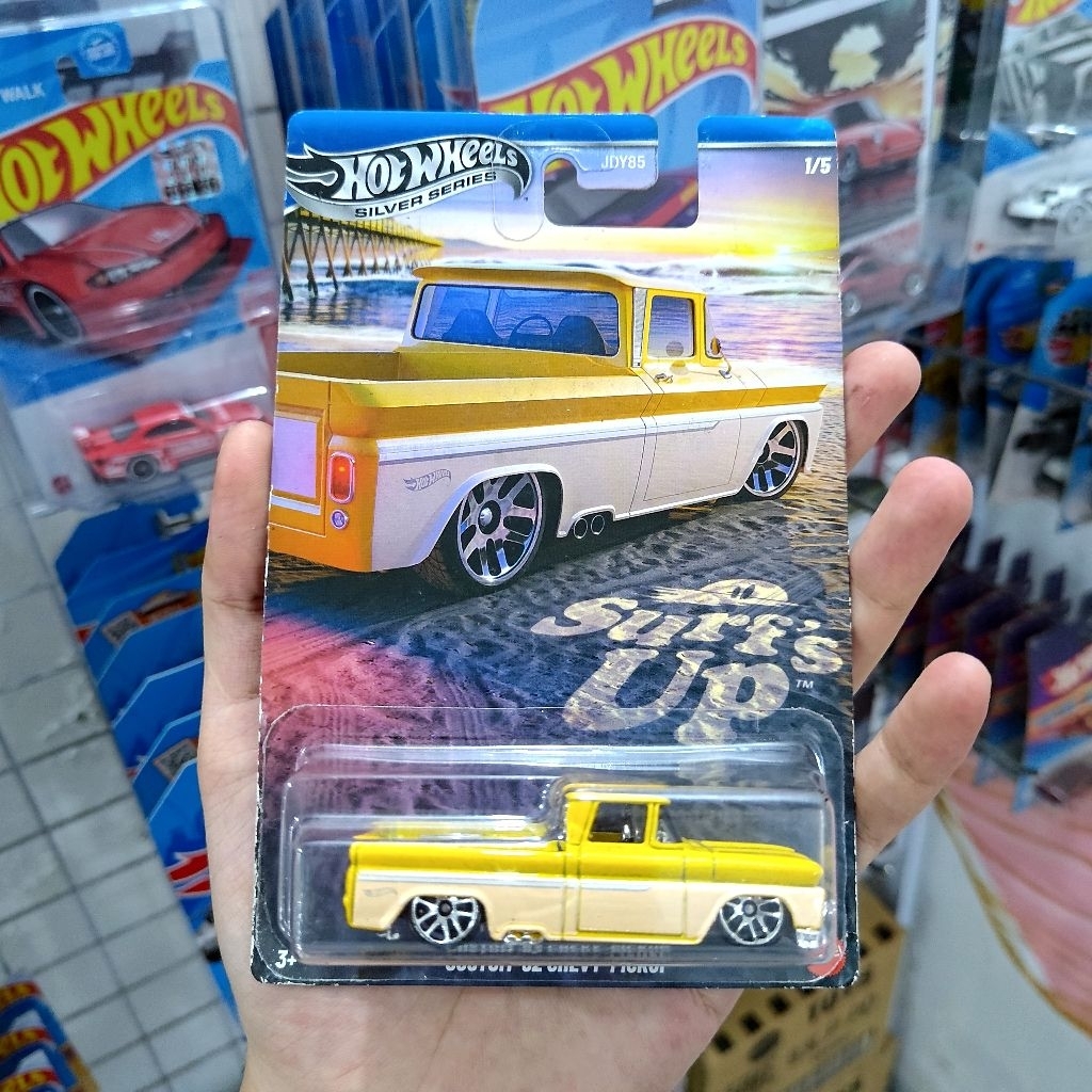 Hot Wheels Custom 62 Chevy Pickup Kuning - Hotwheels Original Mattel