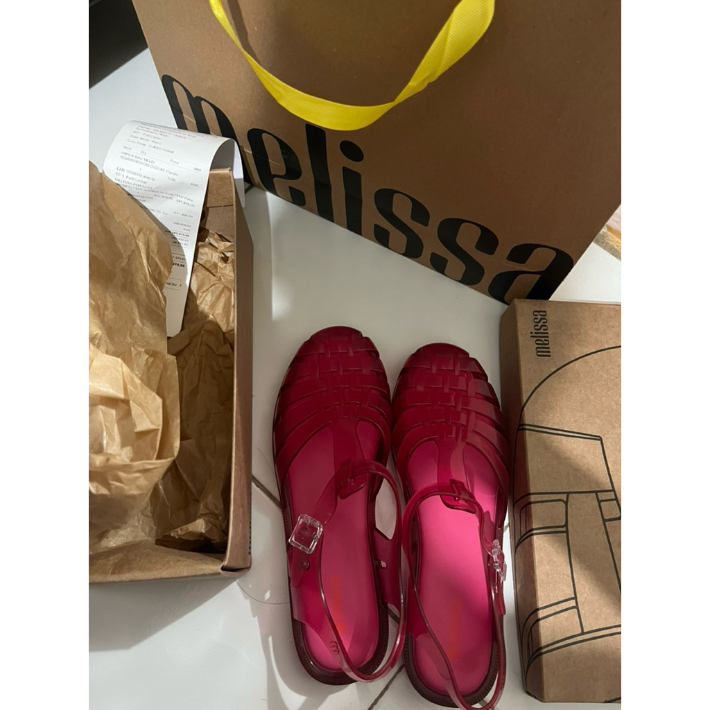 Melissa Possession Ad Sandal Flat - Dark Pink (Frizantte)