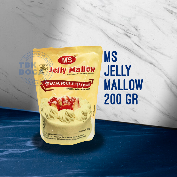 MS Jelly Mallow ( 200 gr ) Untuk Butter Cream Krim Manis Jely Pembentuk Gel Gelatin