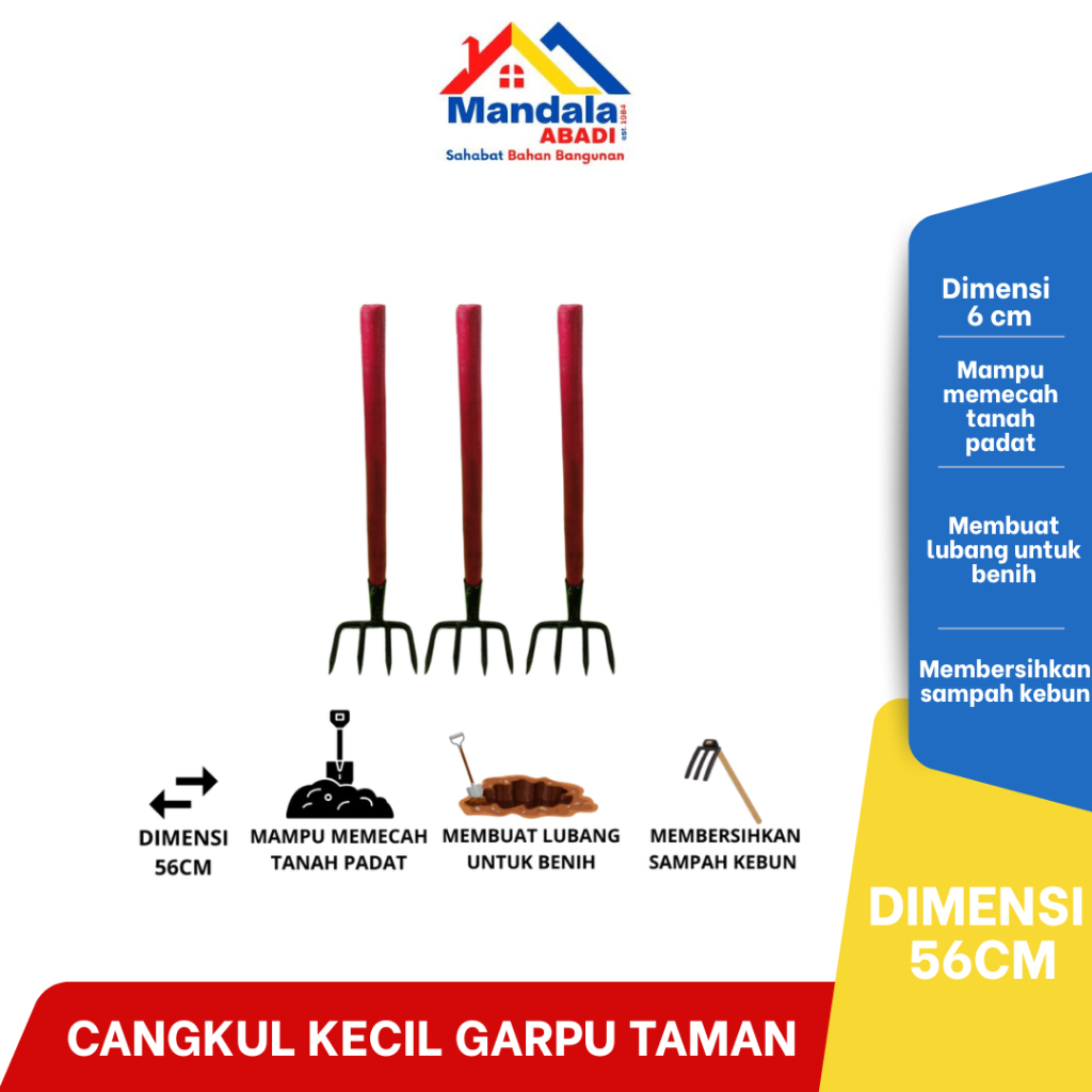 Cangkul Garpu Kecil Garpu Taman