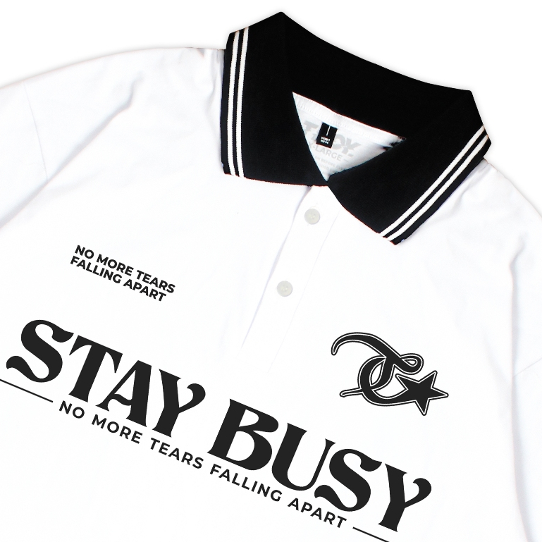 Troy Company Kaos Polo Putih - No More Polo Shirt White PRD 2958