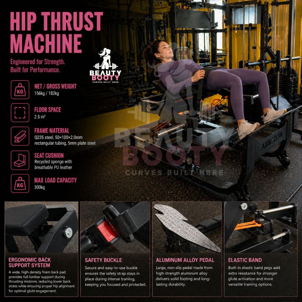 Beauty Booty BF212 Hip Thrust Machine alat gym glutes booty builder alat fitness pantat quipment lat