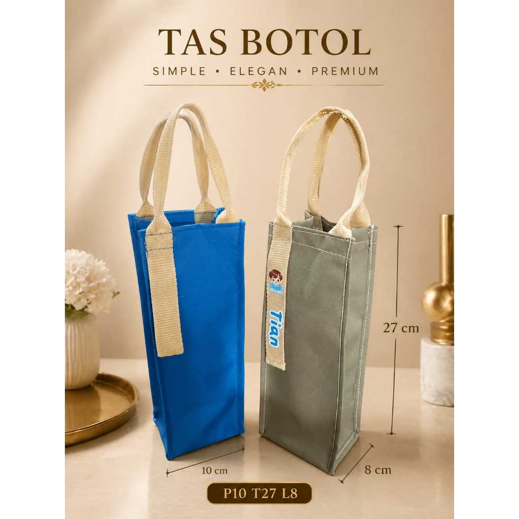 TAS BOTOL KANVAS / TAS TUMBLER / TAS BOTOL