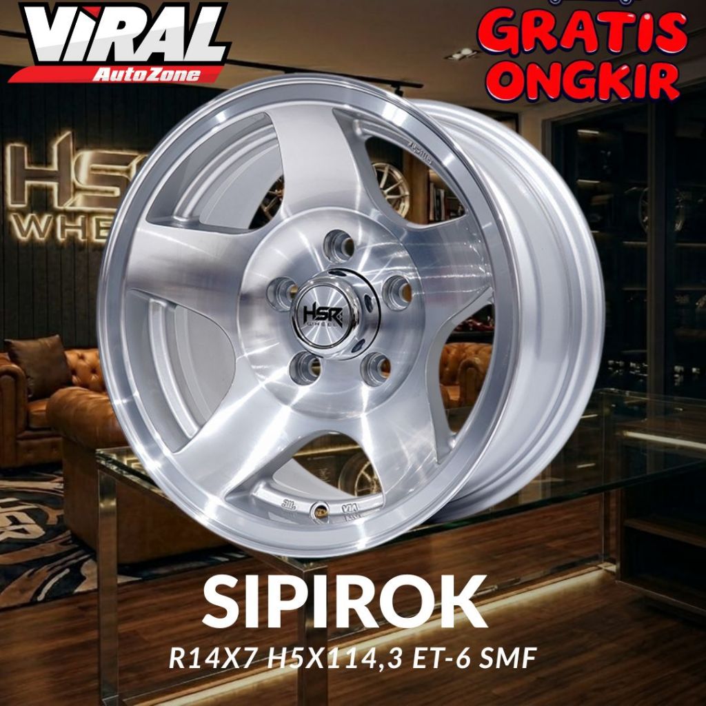 Velg Mobil Ring 14 R14 HSR SIPIROK Cocok Untuk L300 , Kuda , Granmax , New Carry