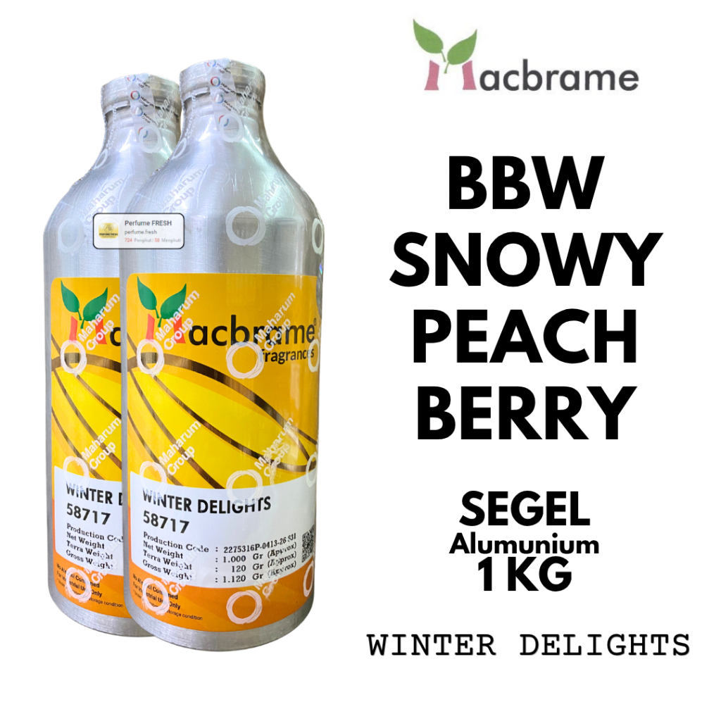 Bibit Parfum WINTER DELIGHT ( Snowy ) 1 KG SEGEL Alumunium MACBRAME