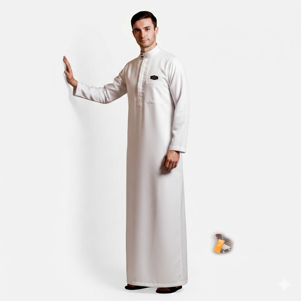 RAFVERO - Jubah Pria Elvano - Gamis pria - Original RAFVERO - Material Toyobo