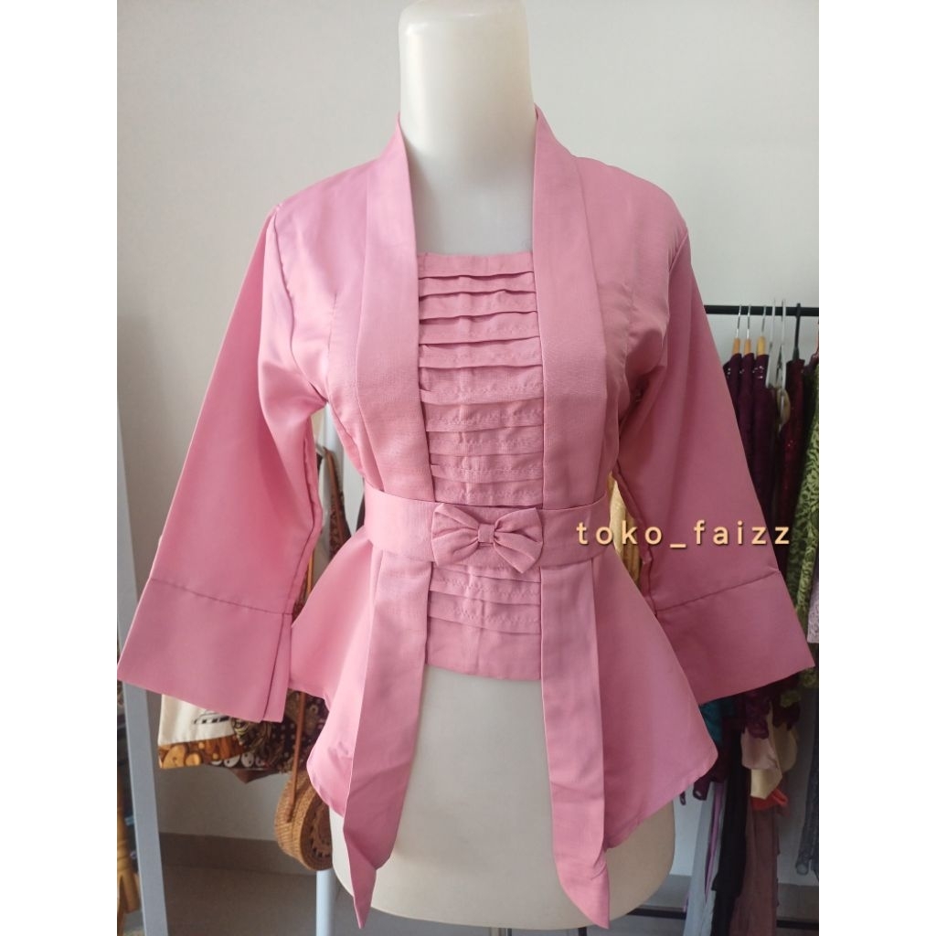Kebaya Pink/Kebaya Kutubaru Pink/Kebaya Polos Pink
