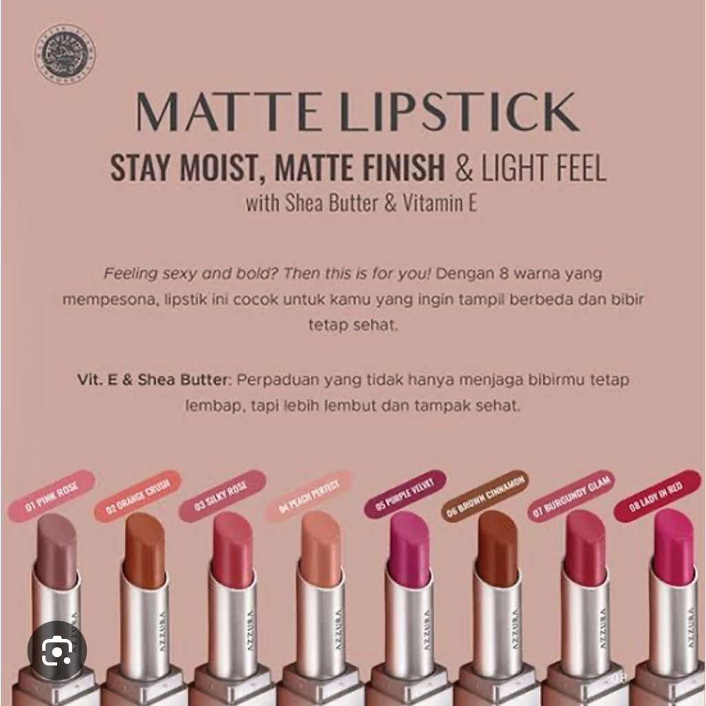 azzura matte lipstik