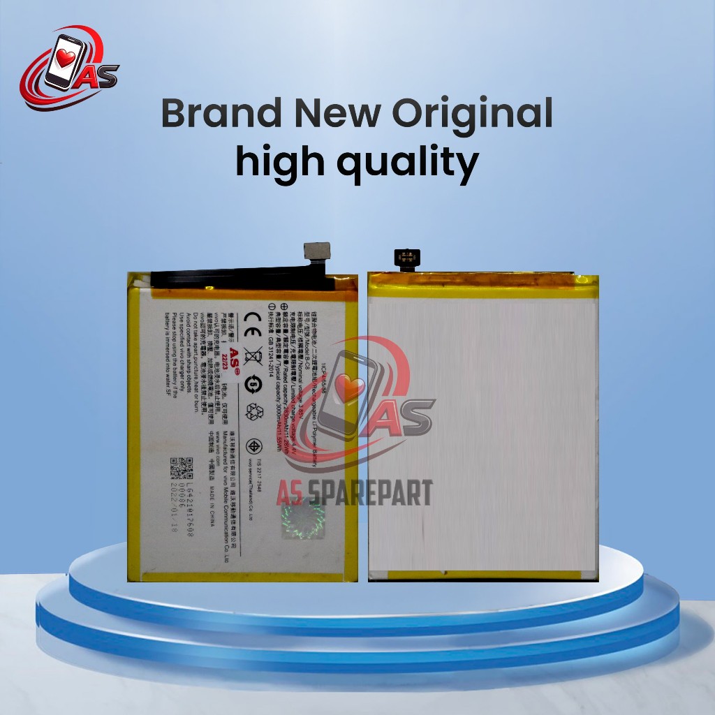 BATERAI AS VIVO B-C8 / Y69 ORI 100 / BATTERY / BATRE