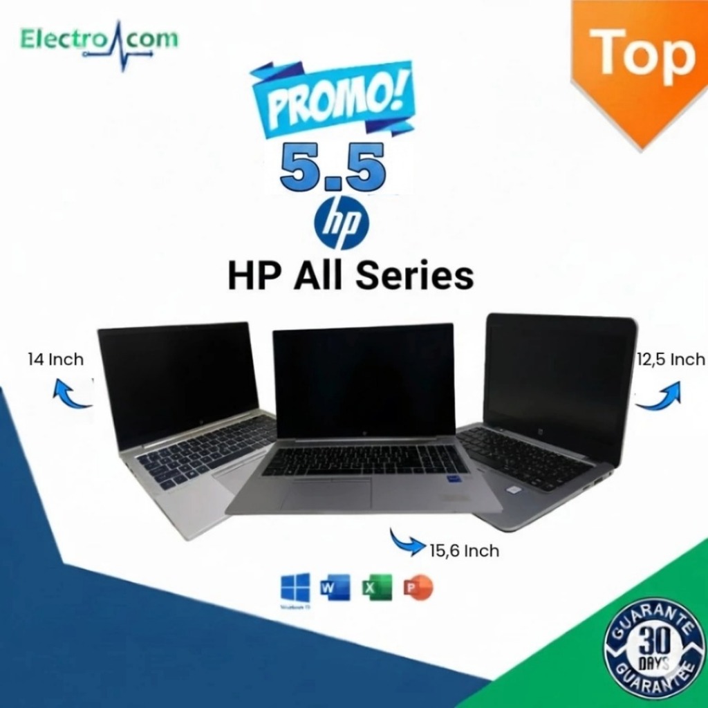 Laptop HP Elitebook 840 845 850 G8 G7 G6 G6 Core i5 - i7 - Ryzen5 Original / Second / Berkualitas / 
