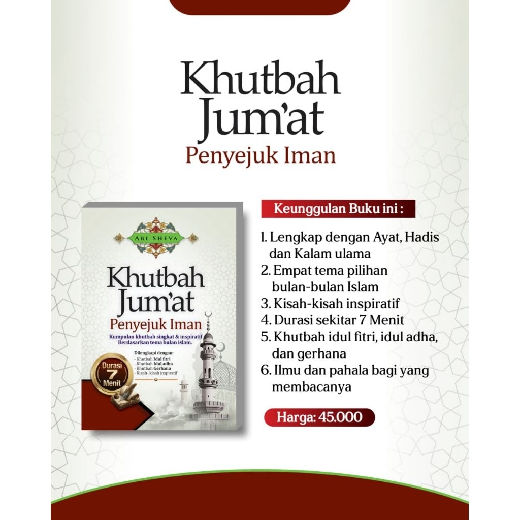 Khutbah Jum'at penyejuk iman Khutbah 7 Menit Khutbah singkat Khutbah NU