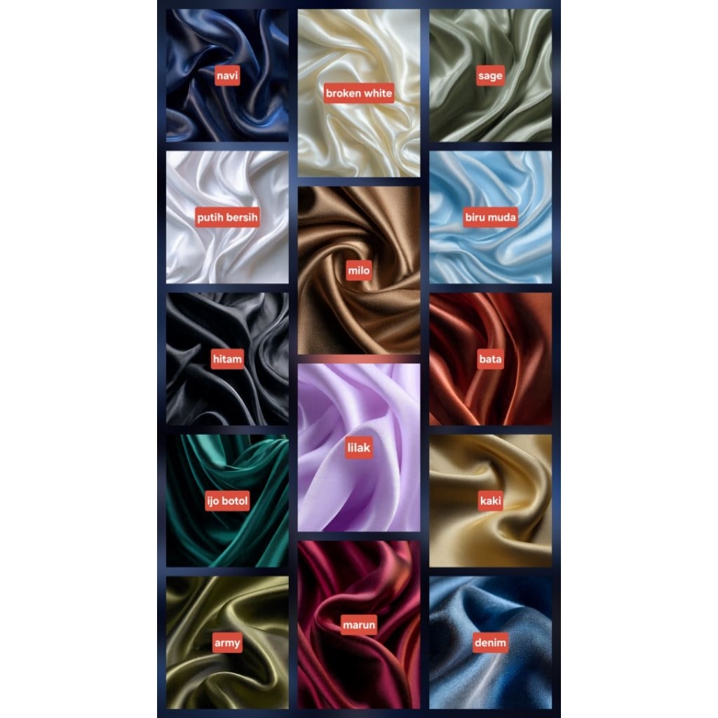 ARMANI SILK / SATIN SILK / KAIN SILK /KAIN POLOS
