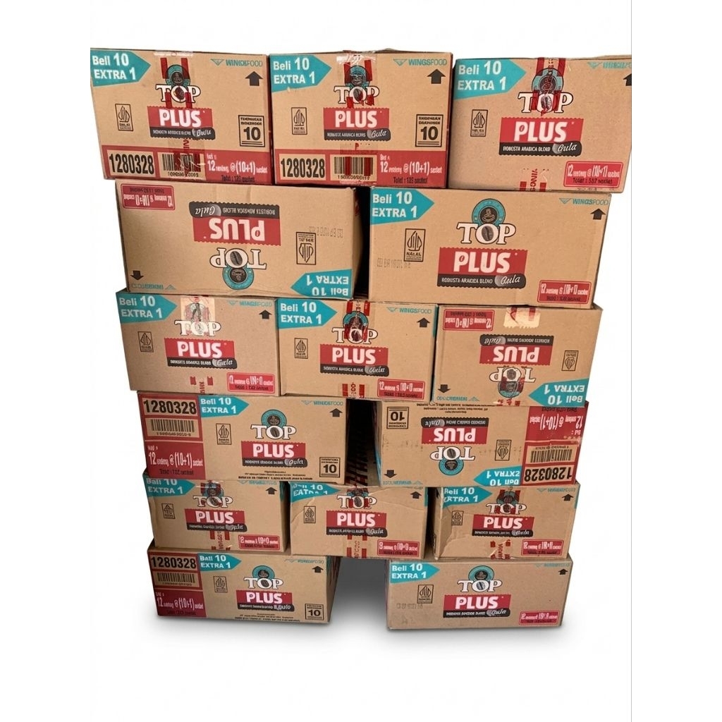 (TBS) 1Dus Kopi Instan Top Plus Gula 1 Dus 12 Renceng