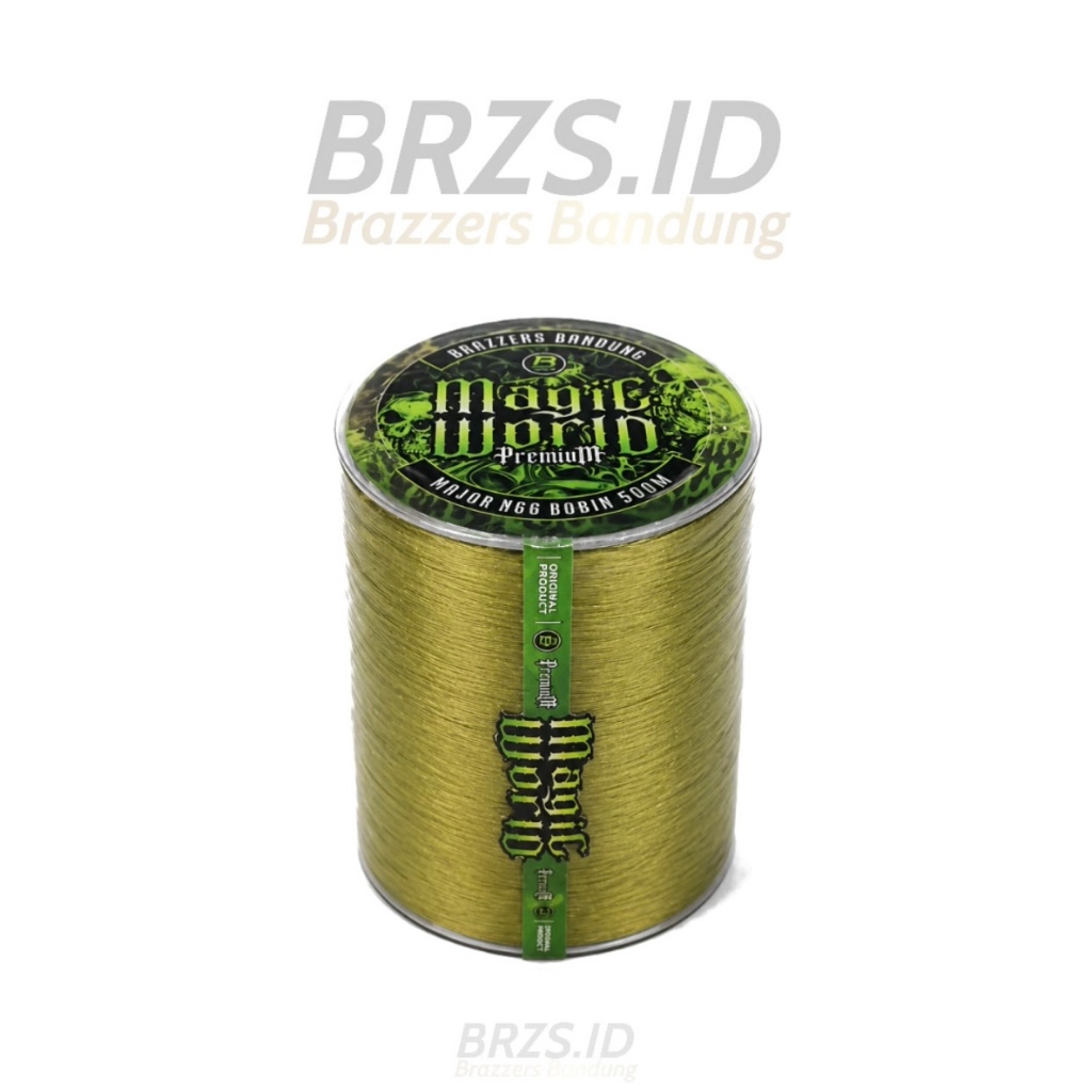 Gelasan Molor Brazzers "Magic World" 022 N66 Bobin Hijau Premium Halus Licin Klos Stainless