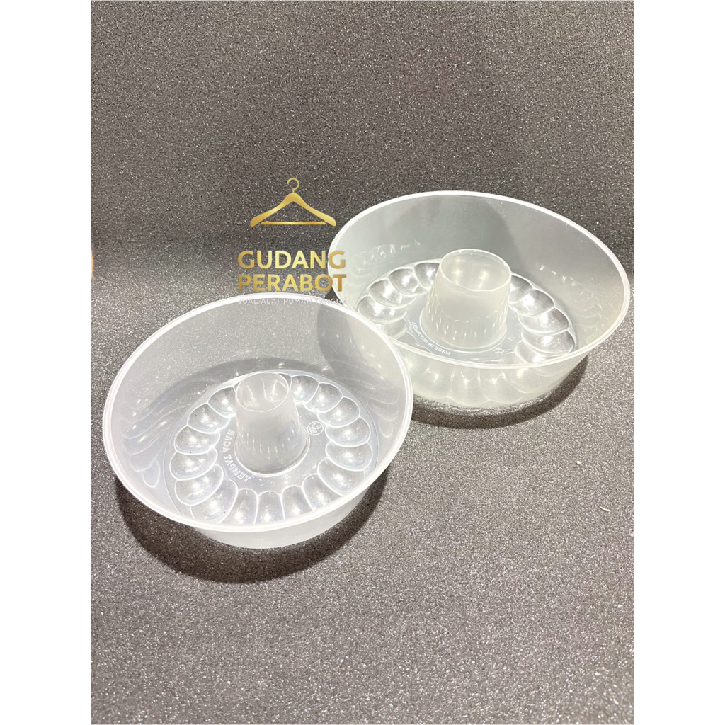Cetakan puding bulat transparan / tuangan agar agar