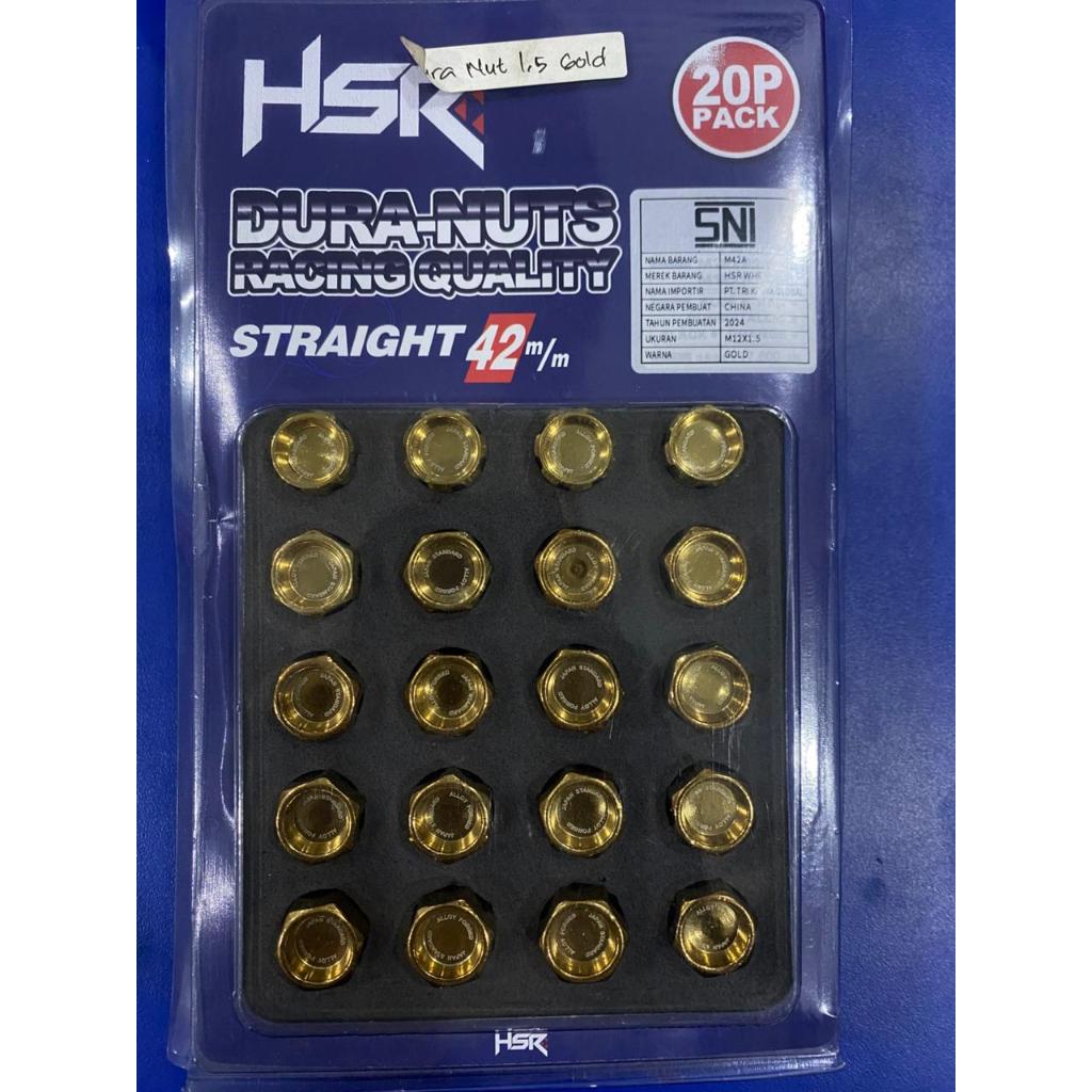 MUR RODA / LUG NUT VARIASI DURA NUT HSR DRAT 1,25 & 1,5 UNTUK BRIO AGYA AYLA LIVINA SWIFT DLL