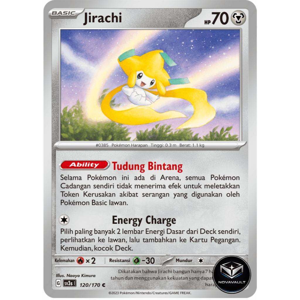 Jirachi (C) - 120/170 - Kilau Hitam (sv3s) - Pokemon TCG Indonesia