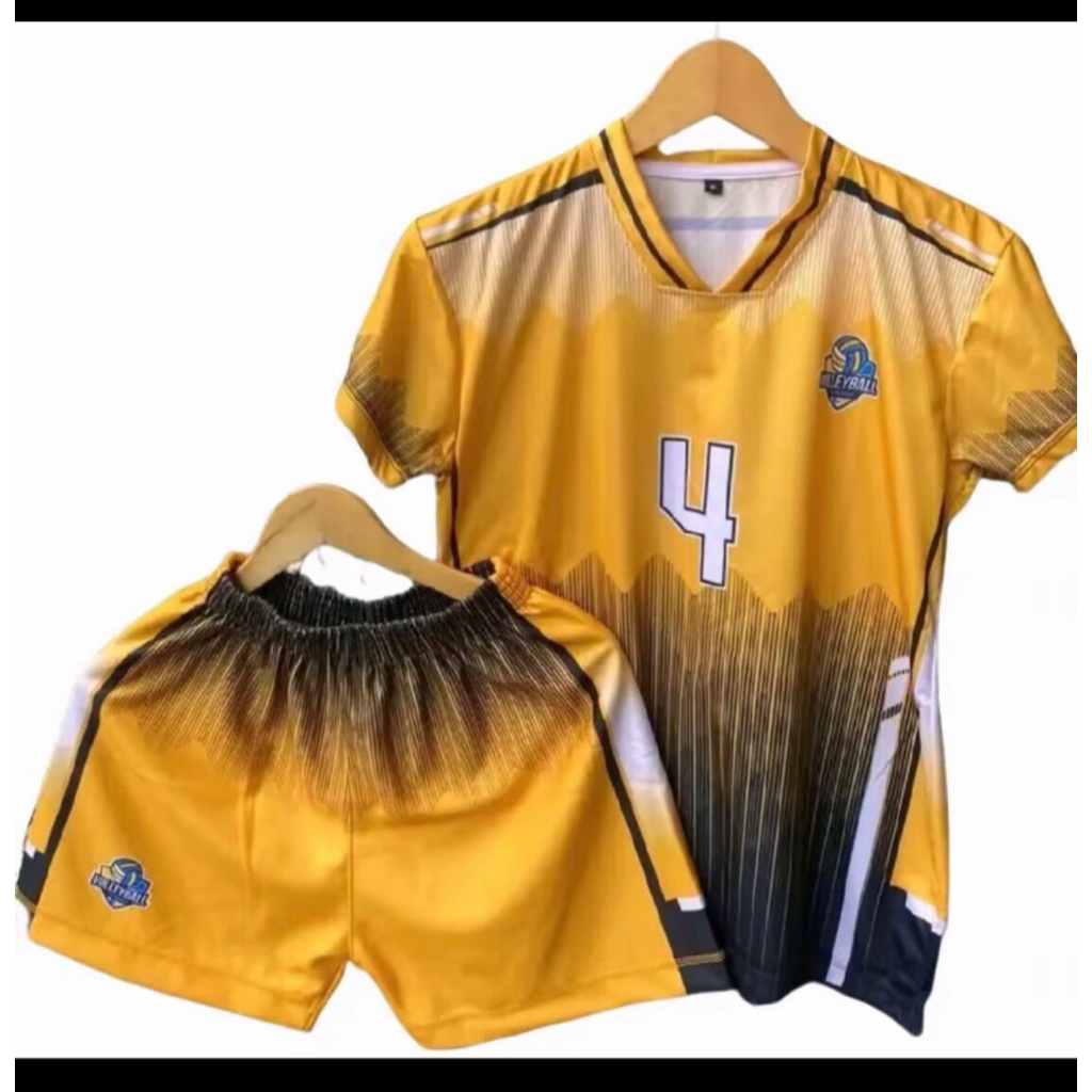 Stelan Baju Volly Full Printing/Kaos Voli Pria/Wanita Motif Terbaru