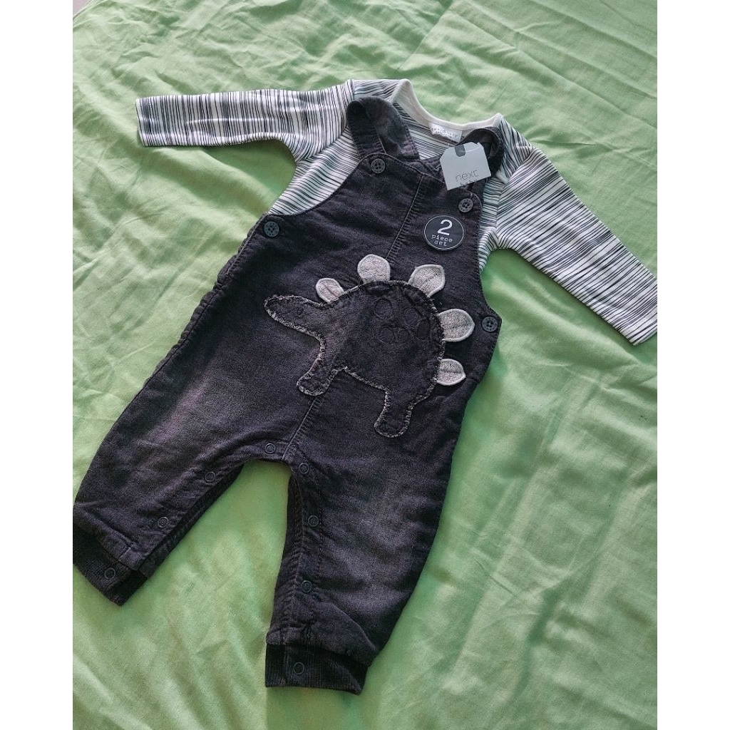 [ NEW ] Set Overall denim NEXT baby