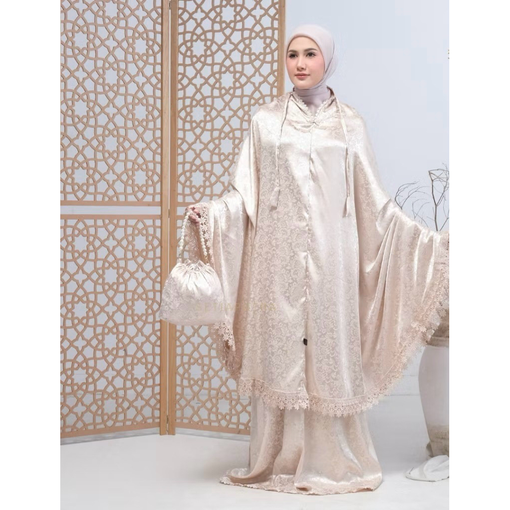 Mukena Dewasa Marisa Sutra Jaguar Silk Mewah