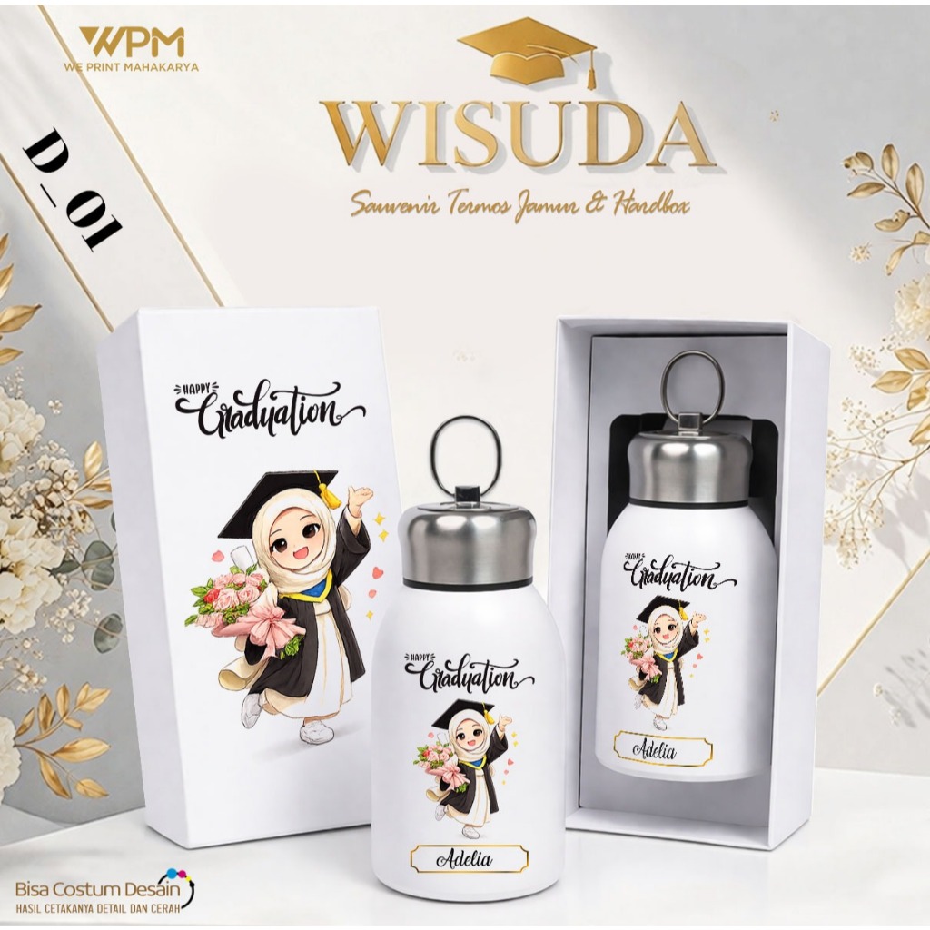 SOUVENIR WISUDA / SOUVENIR KENAIKAN KELAS / HAMPERS WISUDA / HAMPERS LEBARAN /  NATAL CUSTOM / TERMO
