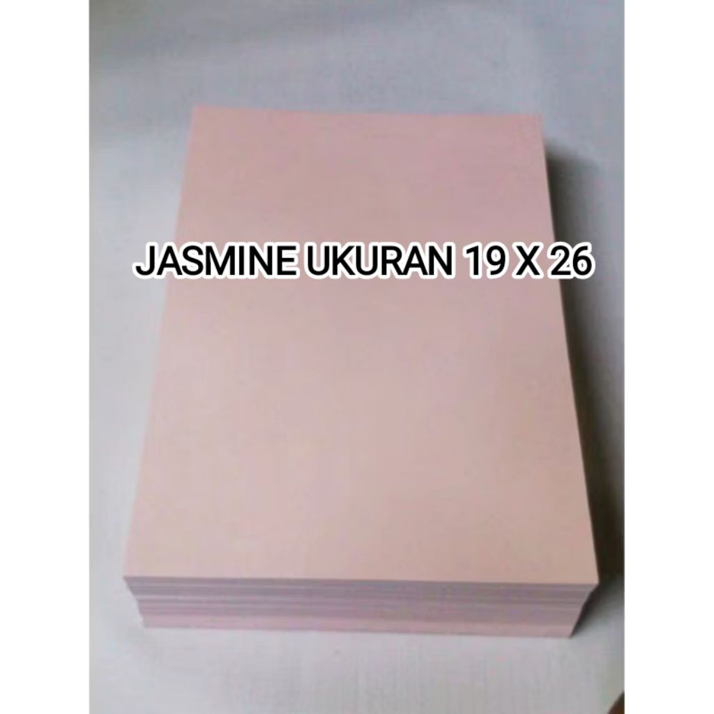 KERTAS JASMINE WARNA ISI 100 LEMBAR / KERTAS JASMINE UKURAN 19x26 // KERTAS JASMINE UNDANGAN // KERT