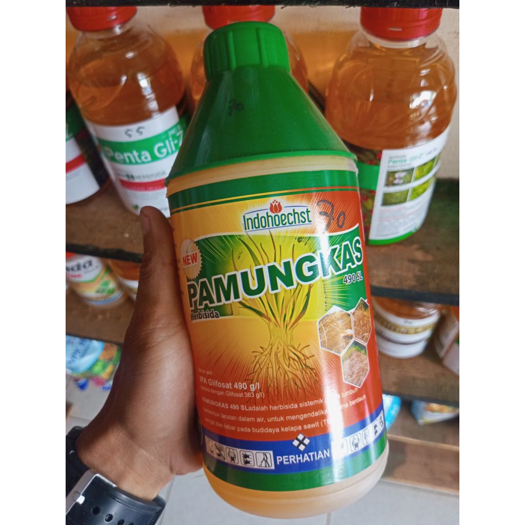 Herbisida PAMUNGKAS 490SL 1 Liter - Efektif, Praktis, Tahan Hujan