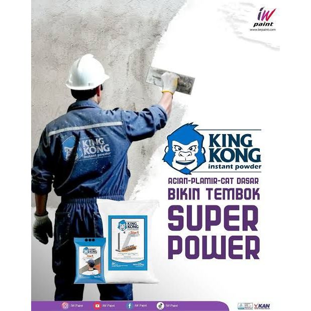 SEMEN PUTIH KINGKONG 3in1 / ACIAN PLAMIR INSTANT 1 KG dan 5 KG