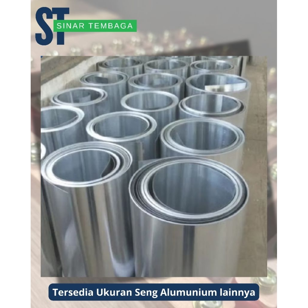 seng plat alumunium 0.2 mm /plat seng alumunium rollan 0.2mm 1 x 50 m