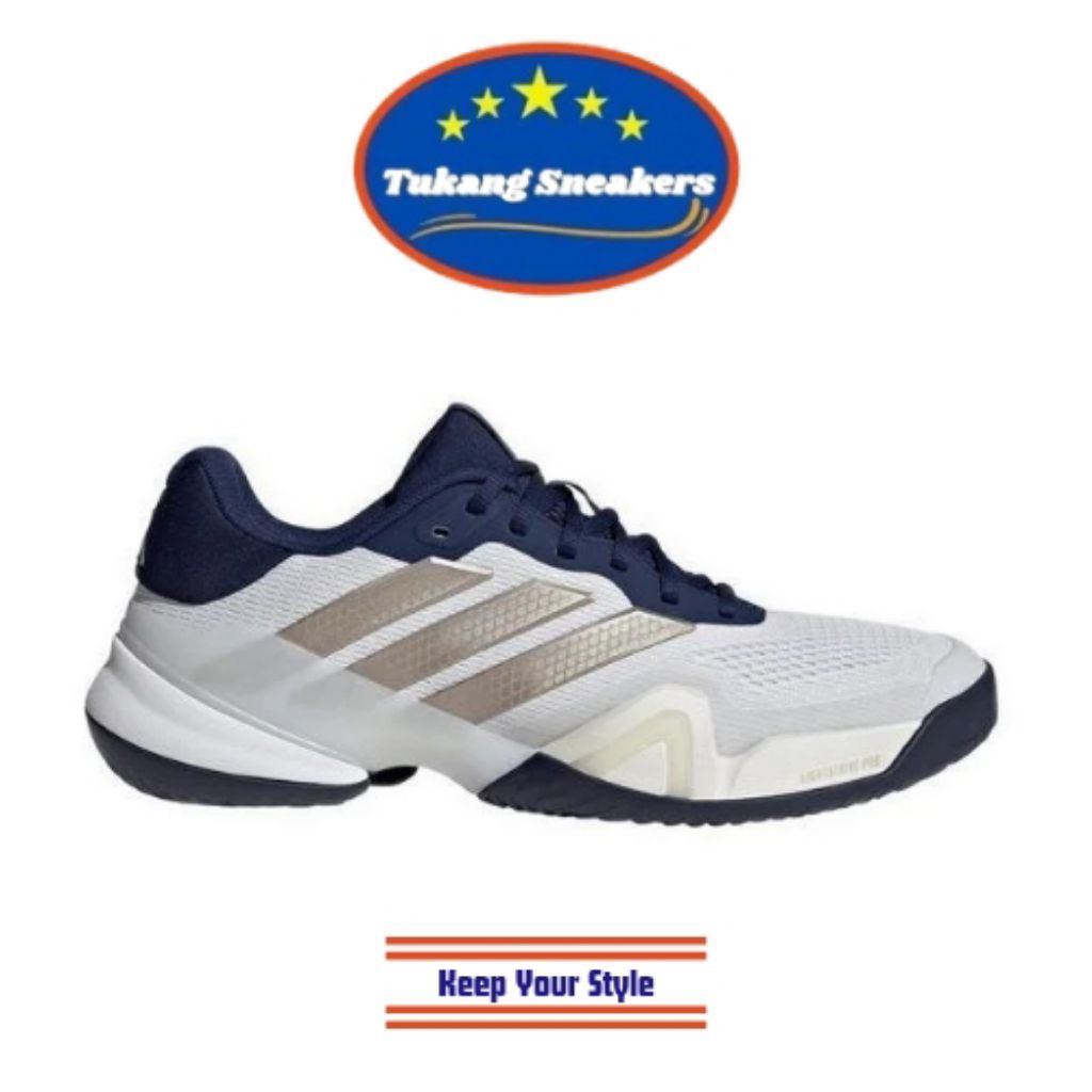 Sepatu Tenis Pria Adidas Barricade 14 White ADIJR1743