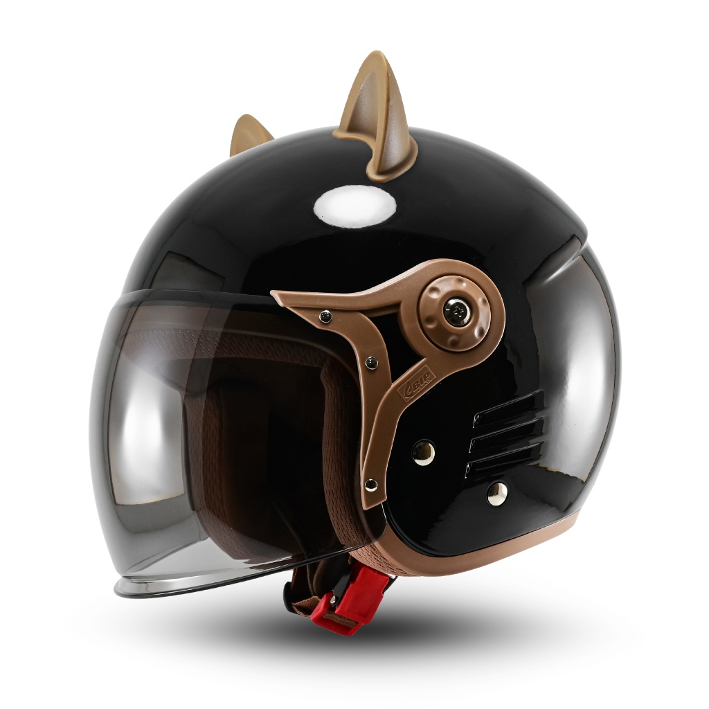 Helm Retro Bipplast Fantasy V2 SNI Wanita Kuping Kucing