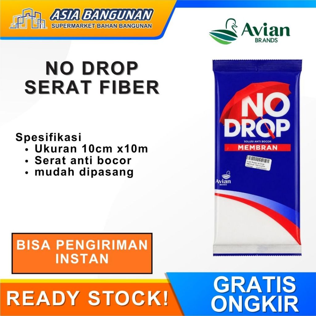 Serat Fiber Pelapis Anti Bocor No Drop Membran Waterprofing Ukuran 10cmx10meter Kasa