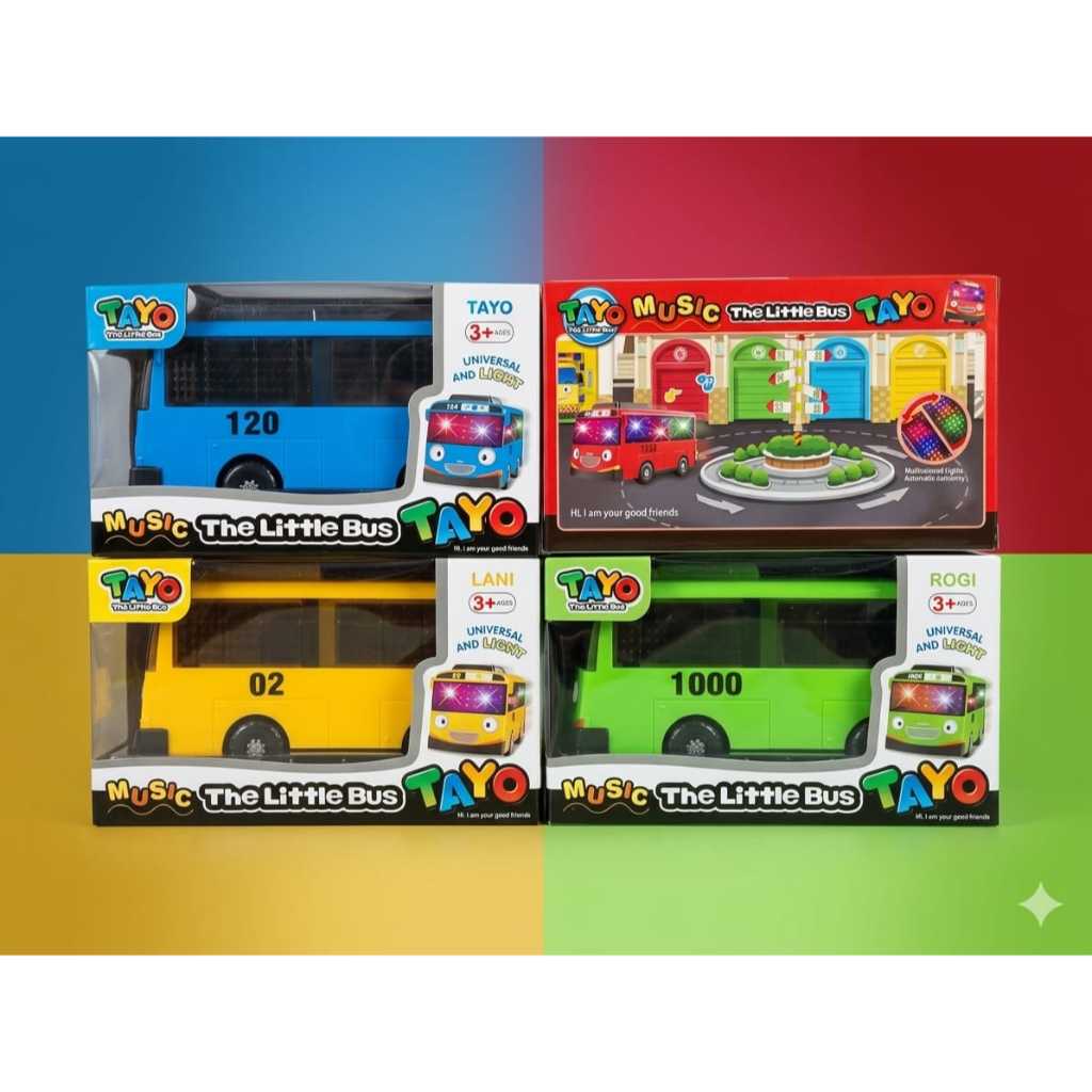 GAMA TOYS - TAYO LAMPU & MUSIK MAINAN BUS TAYO BESAR LAMPU DAN MUSIK