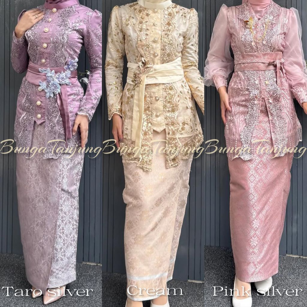 [BungaTanjung] Rok Songket Belah Samping / Rok Span Motif Palembang / Songket Jadi Siapakai Kebaya